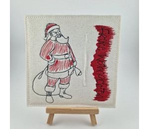 2€ ZUSATZTÜRCHEN 5. Dezember - Stickserie - 10 Geld- oder Gutscheinkartenhülle Vol. 3